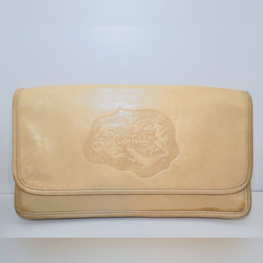 Vintage Carlos Falchi Leather Cross Body Bag